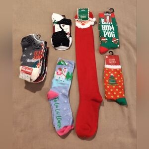 NWT! Festive Holiday Women's Sock Bundle (15prs)